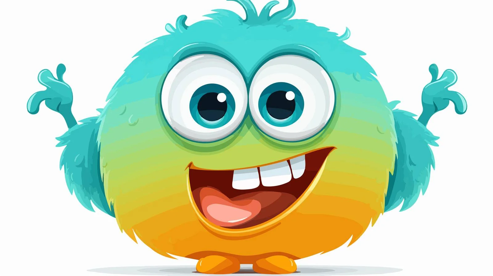Friendly Monster Speech Bubble Illustration — free download from Dotvec