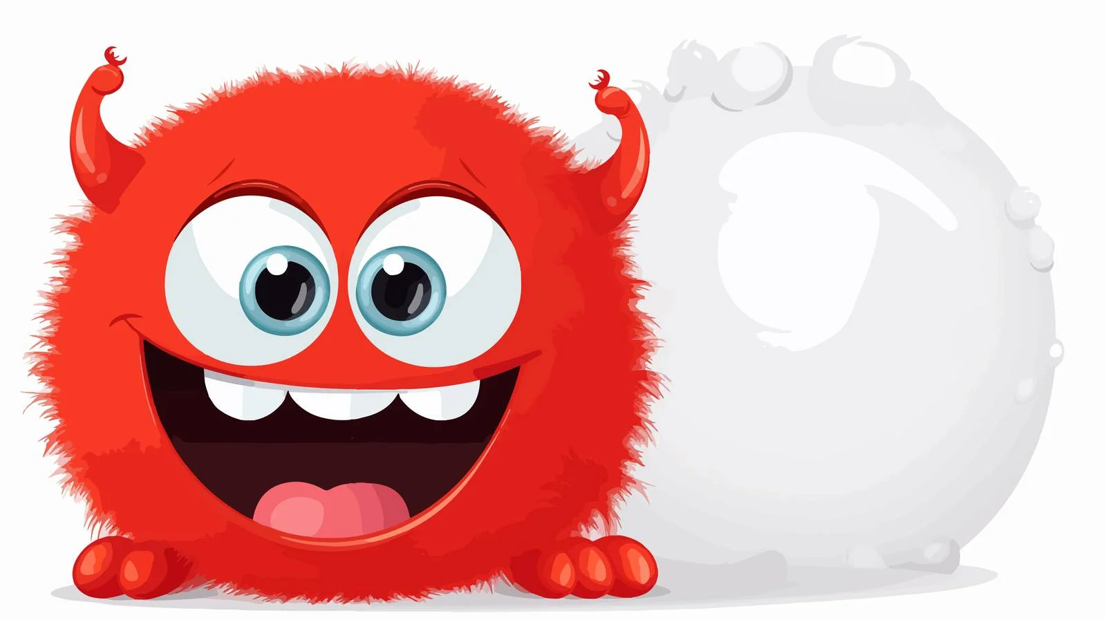 Cute Monster Speech Bubble Cartoon Illustration — free download from Dotvec