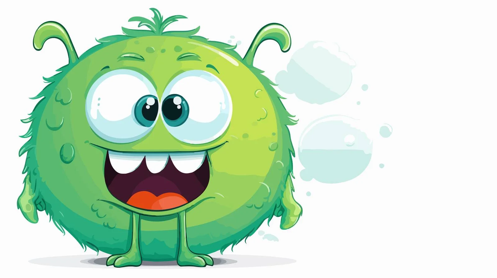 Friendly Monster Speech Bubble Vector Illustration — free download from Dotvec
