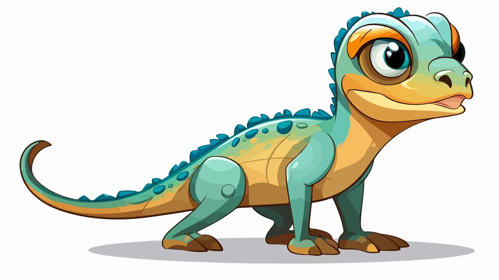 Cartoon Lizard Vector Illustration — free download from Dotvec
