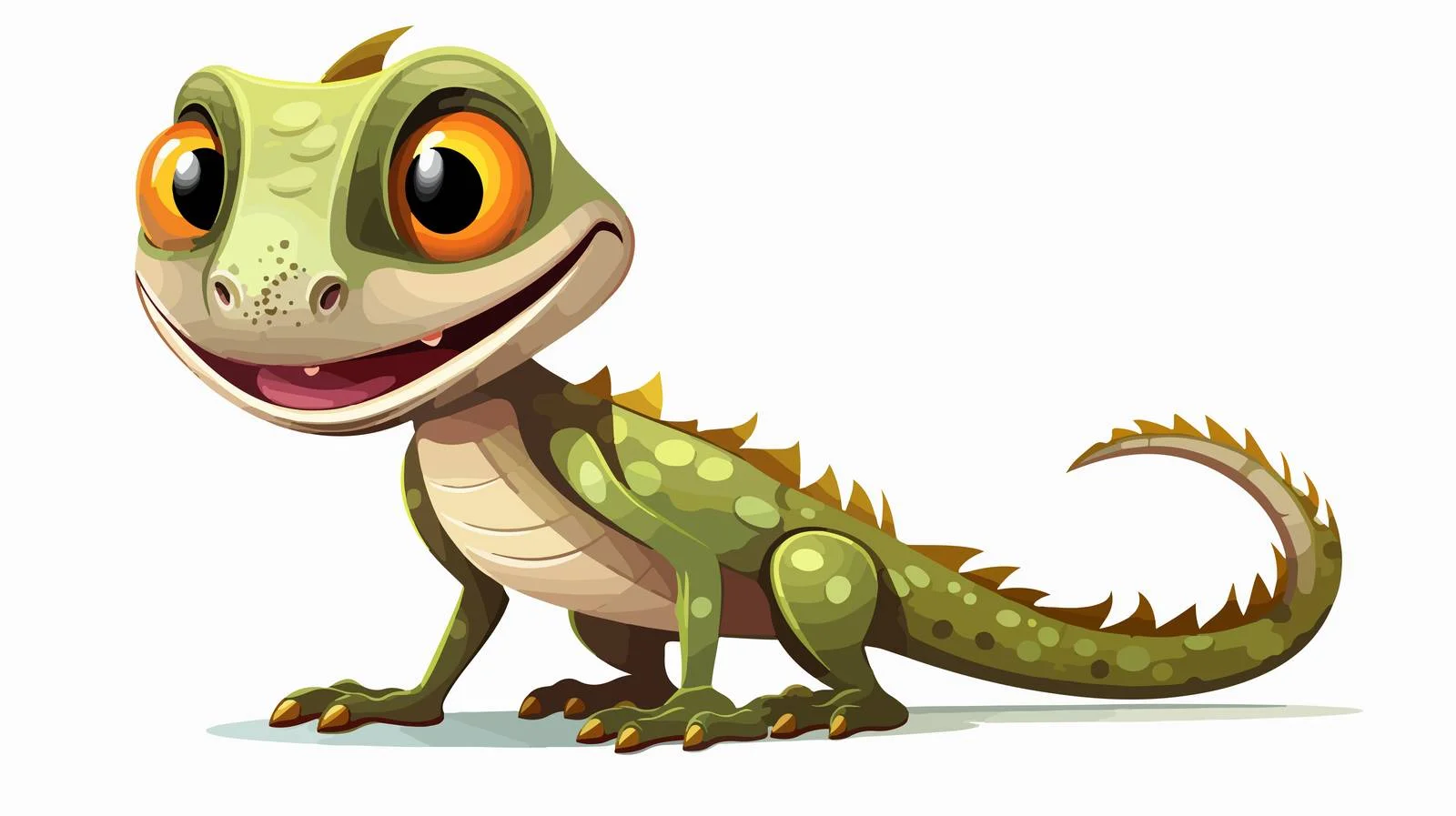 Cartoon Lizard Vector Illustration — free download from Dotvec