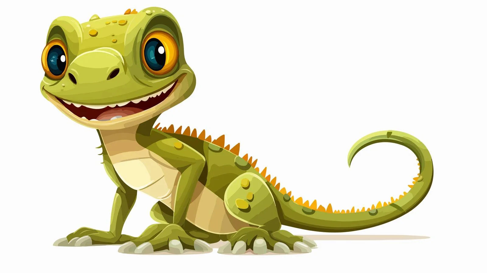 Colorful Cartoon Lizard Stock Vector Illustration — free download from Dotvec