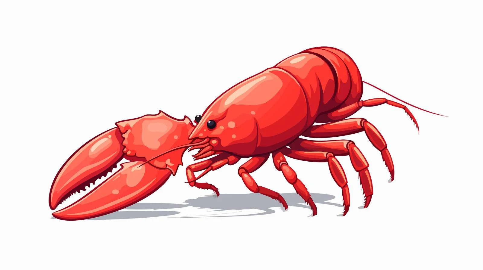 Cartoon Lobster Vector Illustration — free download from Dotvec