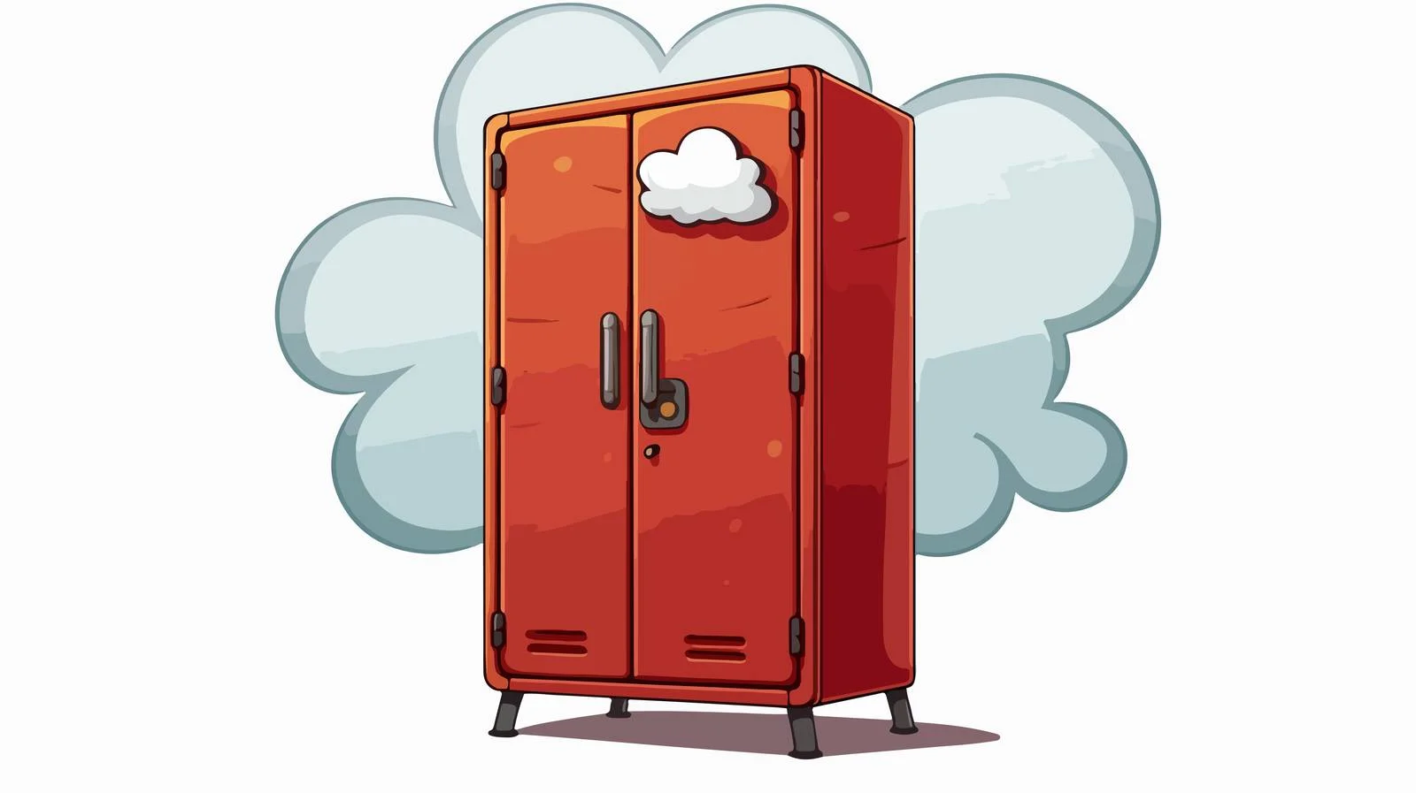 Interactive Communication Locker Illustration — free download from Dotvec