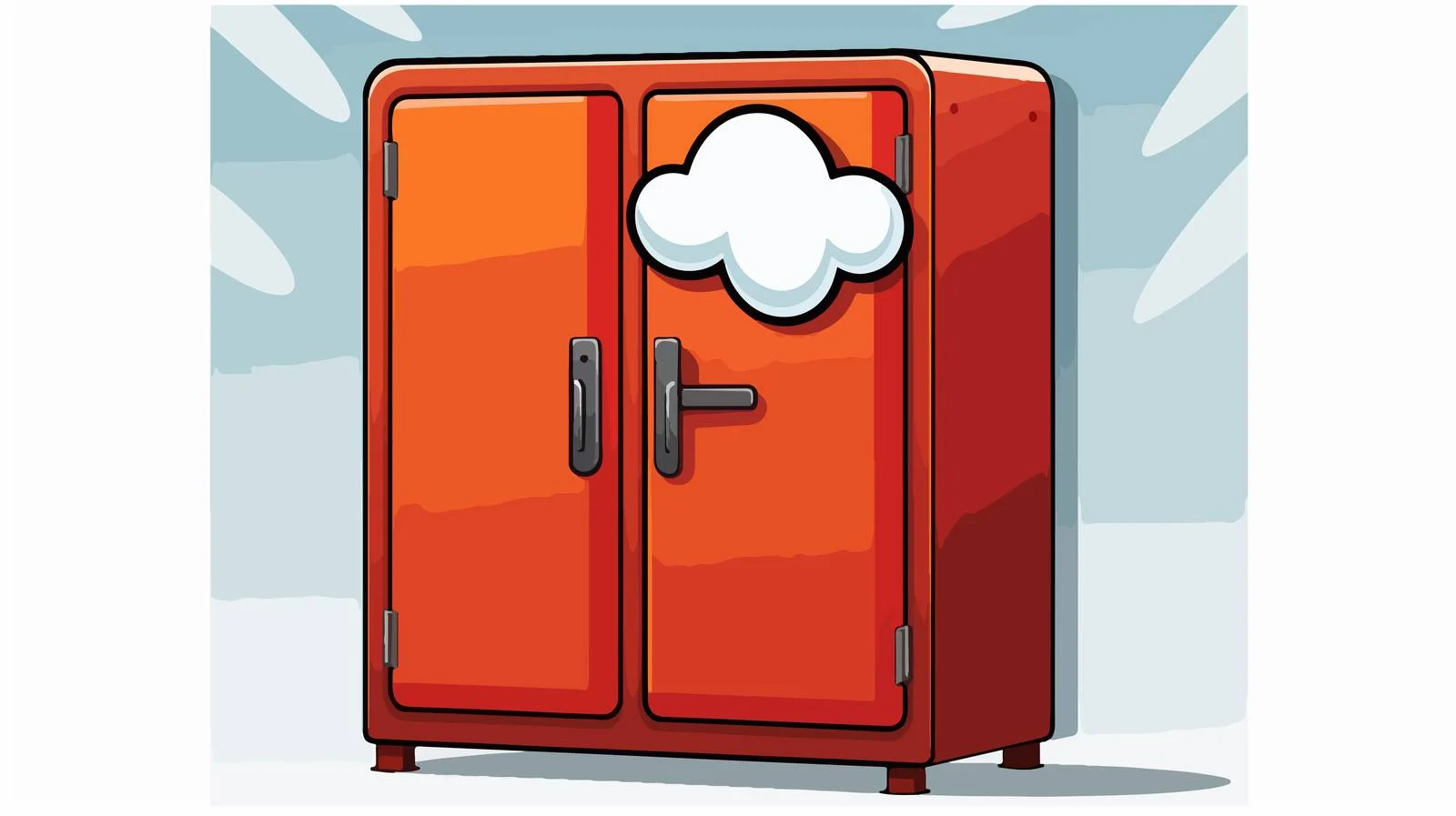 Animated Locker Communication Illustration — free download from Dotvec
