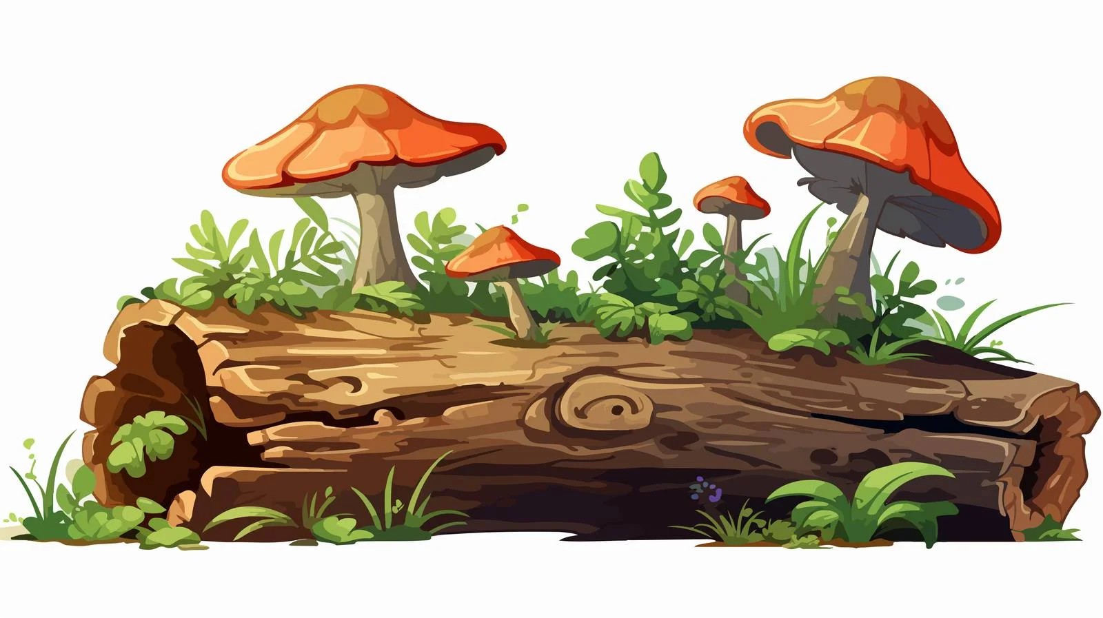 Cartoon Log Vector Illustration — free download from Dotvec