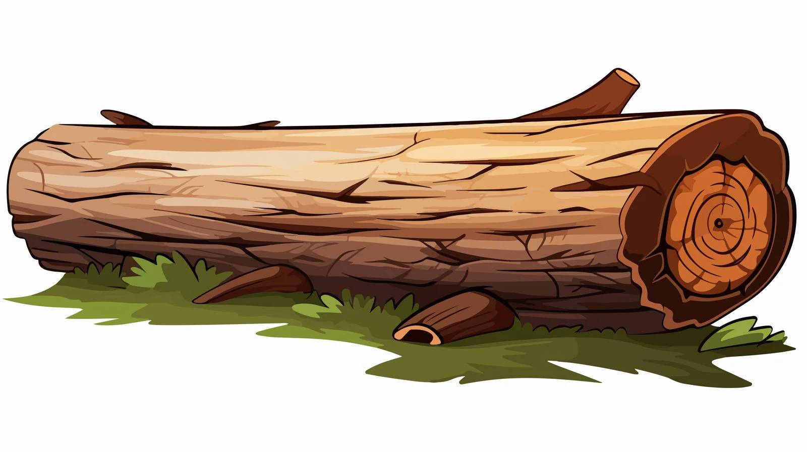 Cartoon Log Illustration Vector Stock Image — free download from Dotvec