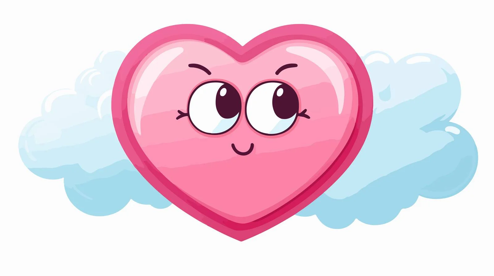 Animated Heart with Thought Bubble Illustration — free download from Dotvec