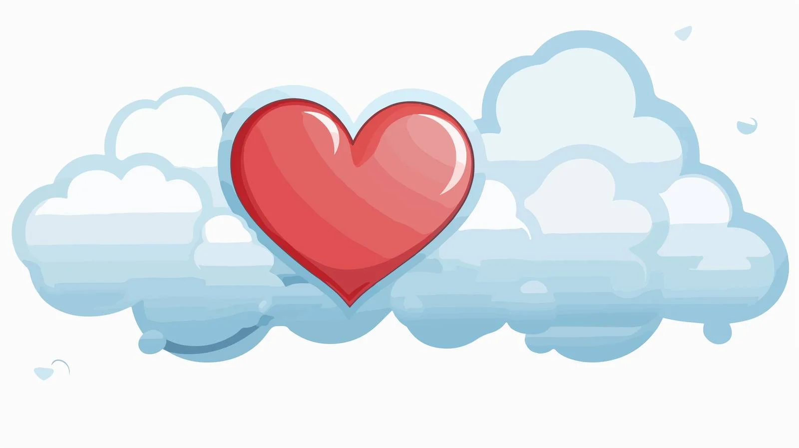 Heart with Thought Bubble Illustration — free download from Dotvec