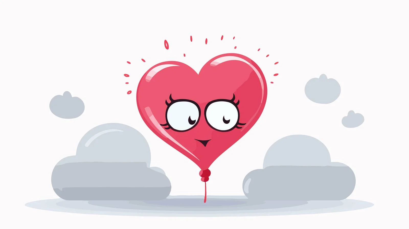 Love-Sick Heart with Thought Bubble Cartoon — free download from Dotvec
