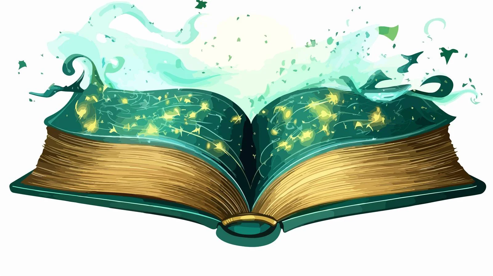 Enchanting Cartoon Magic Book Illustration — free download from Dotvec