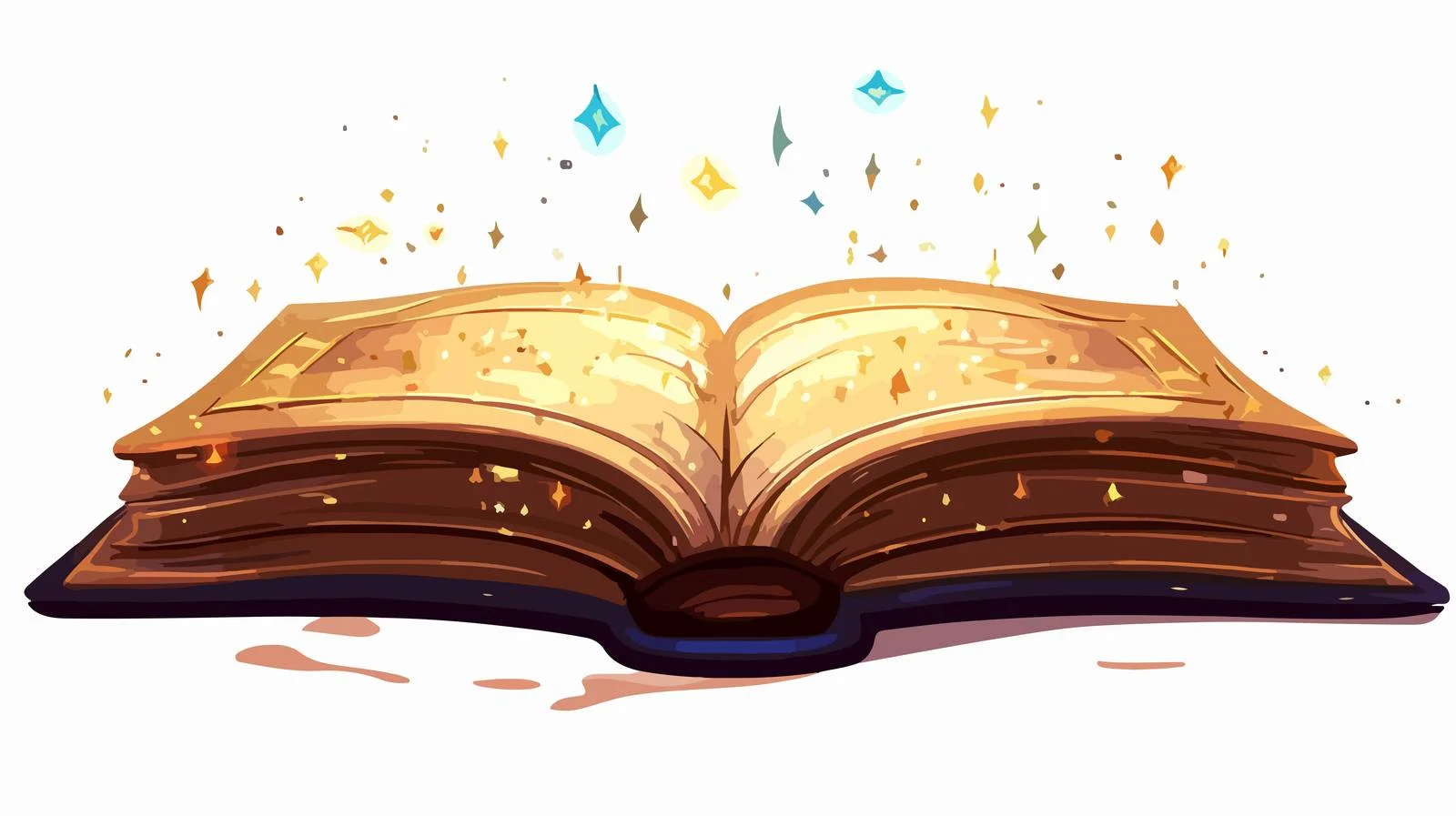 Enchanting Cartoon Magic Book Illustration — free download from Dotvec