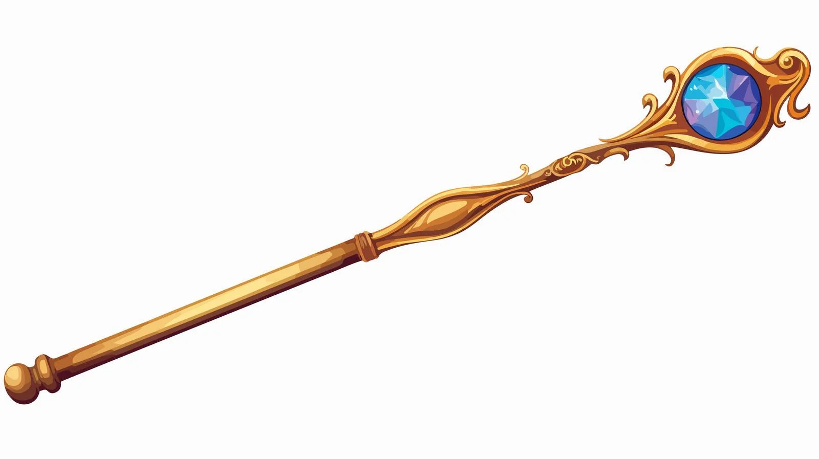 Cartoon Magic Wand Illustration — free download from Dotvec