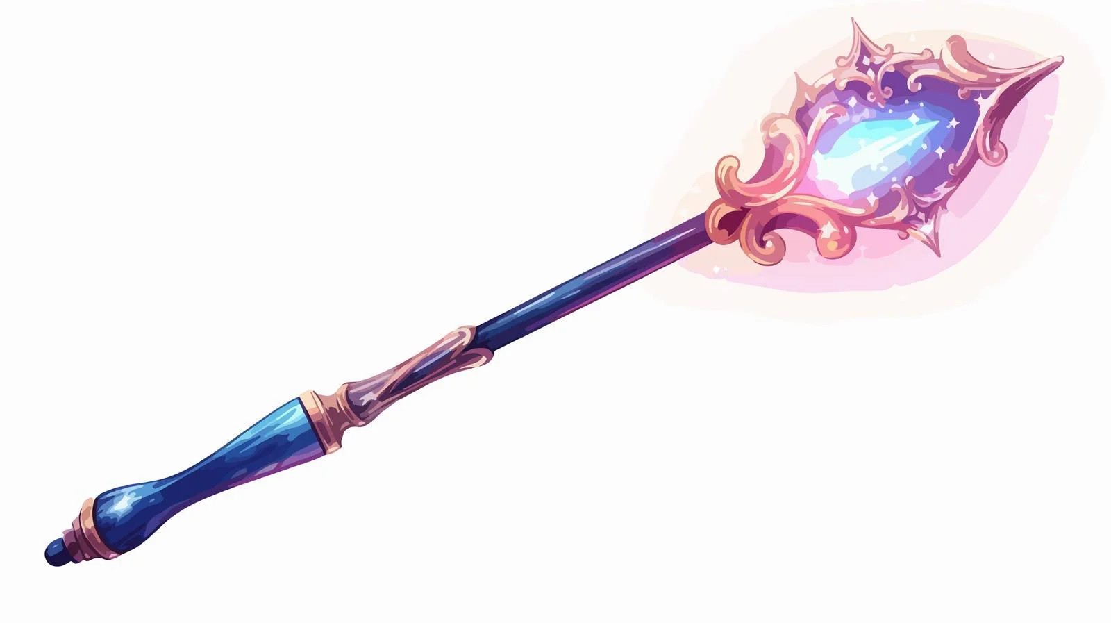 Cartoon Magic Wand Casting Spells — free download from Dotvec