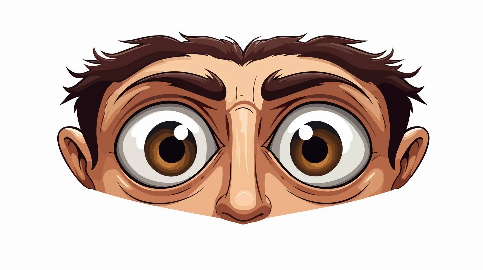 Expressive Cartoon Man Vector Illustration — free download from Dotvec