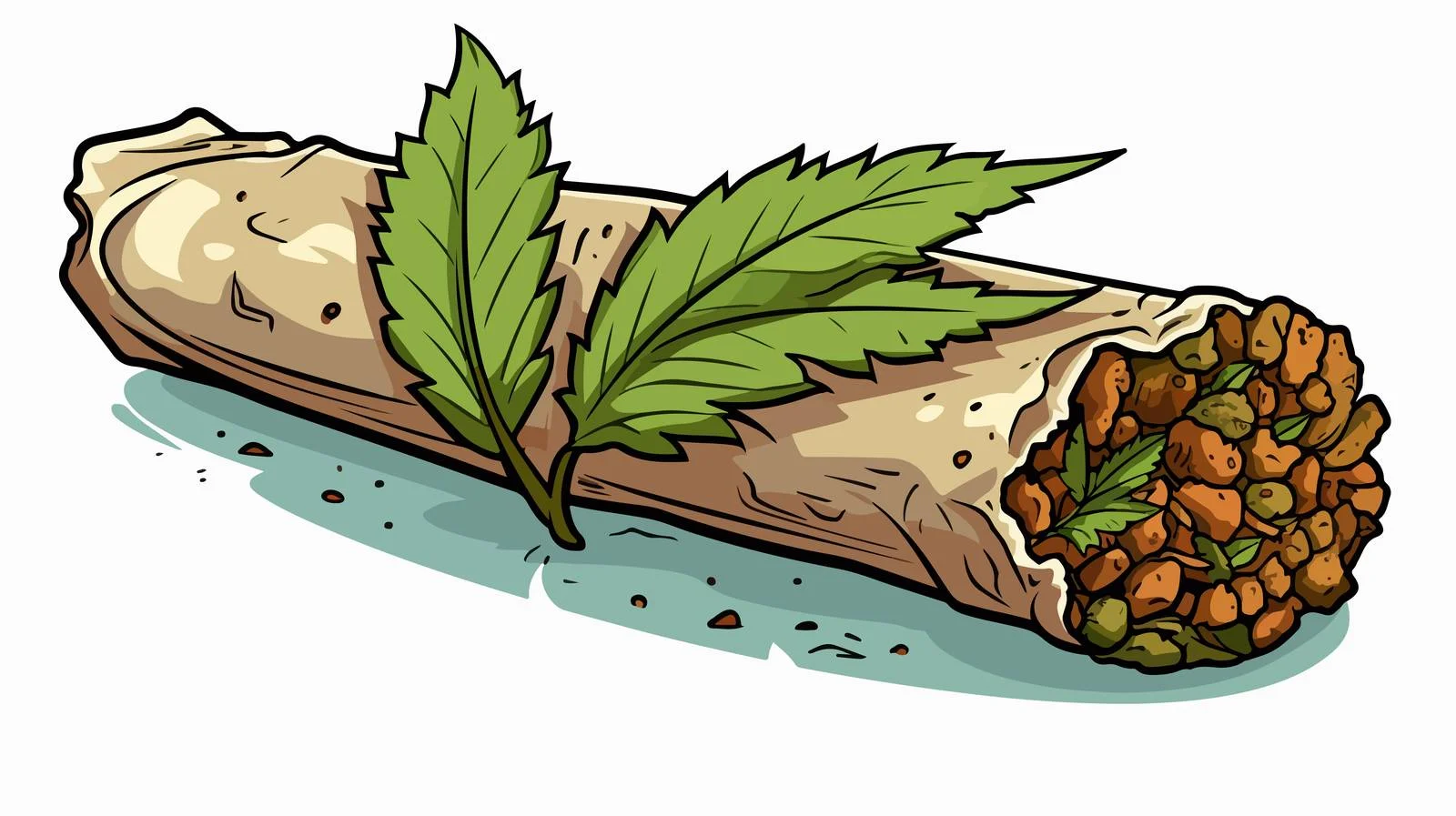 Cartoon Marijuana Joint Vector Illustration — free download from Dotvec