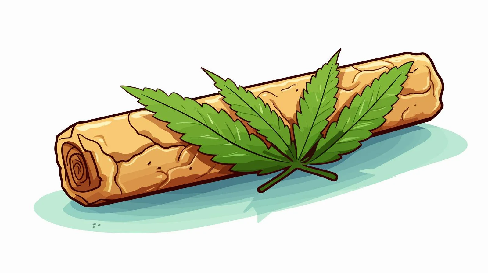 Cartoon Marijuana Joint Vector Illustration — free download from Dotvec