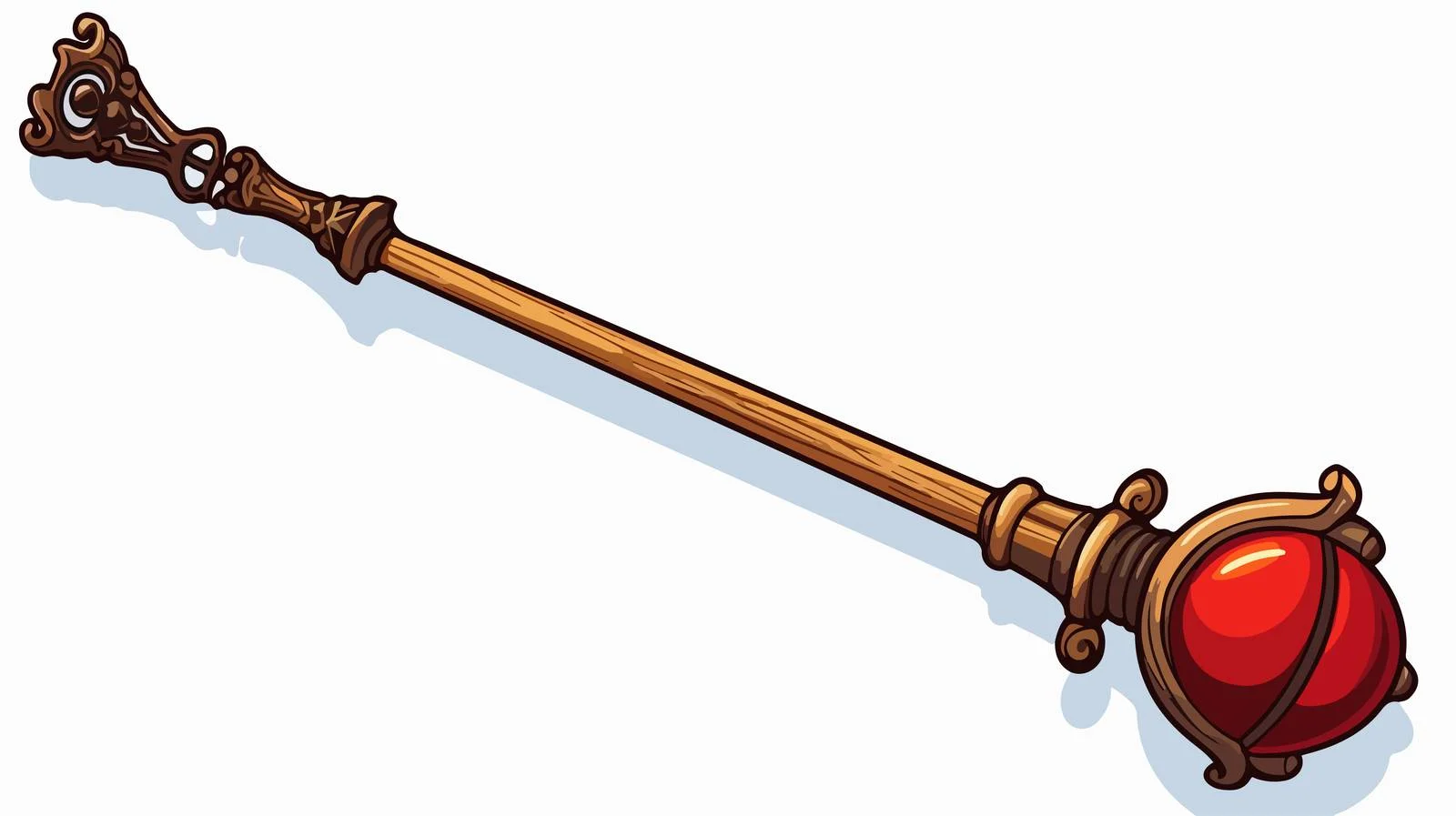 Cartoon Medieval Mace Illustration – free knights image from Dotvec