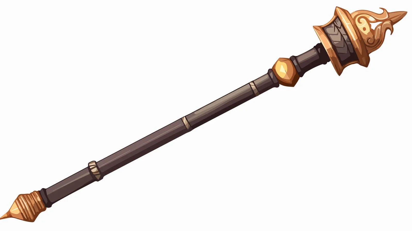 Cartoon Medieval Mace Illustration — free download from Dotvec