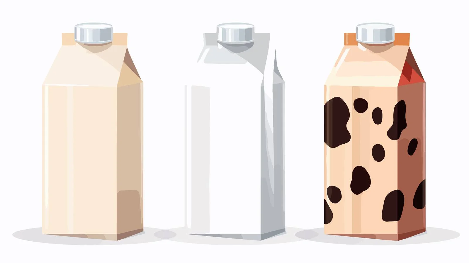 Cartoon Milk Carton Vector Illustration — free download from Dotvec