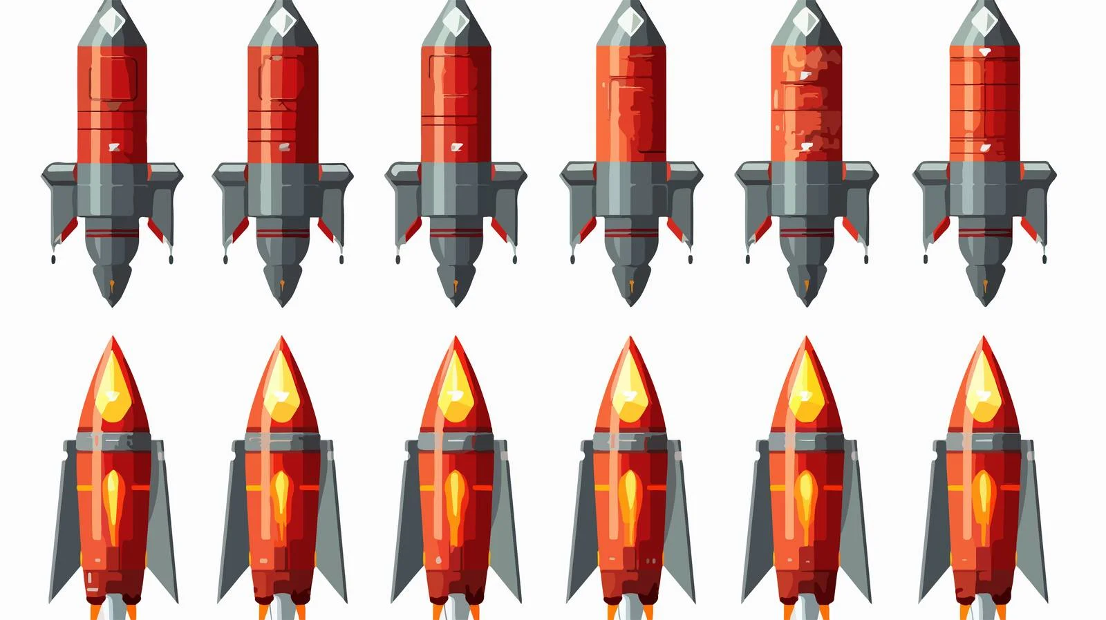Cartoon Missile Vector Illustration — free download from Dotvec