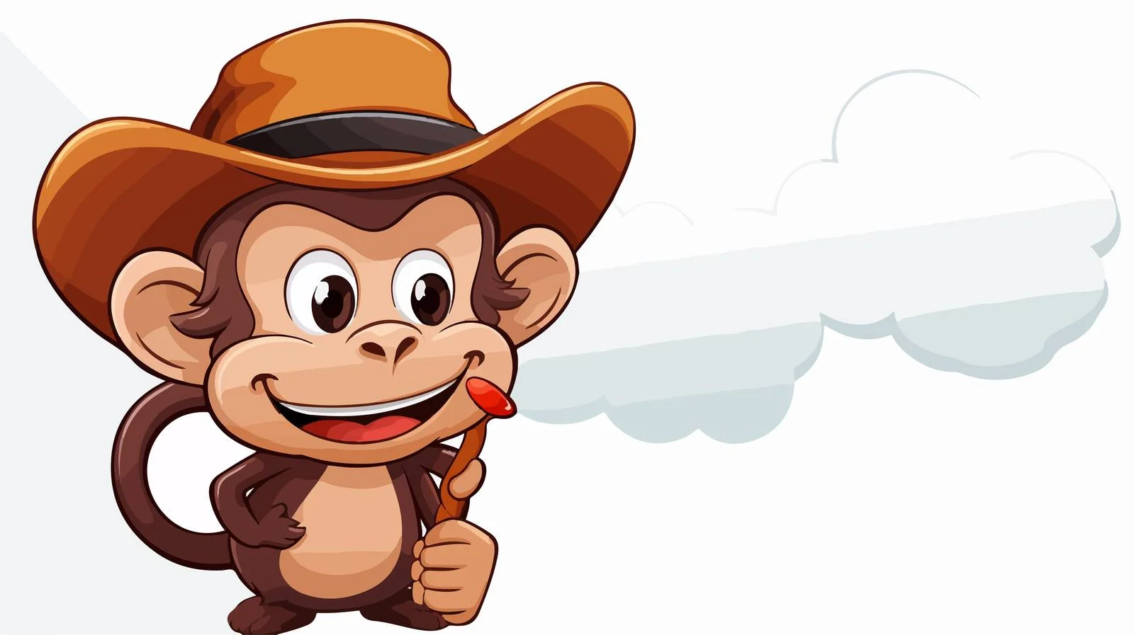 Funny Monkey Speech Bubble Cartoon Illustration — free download from Dotvec