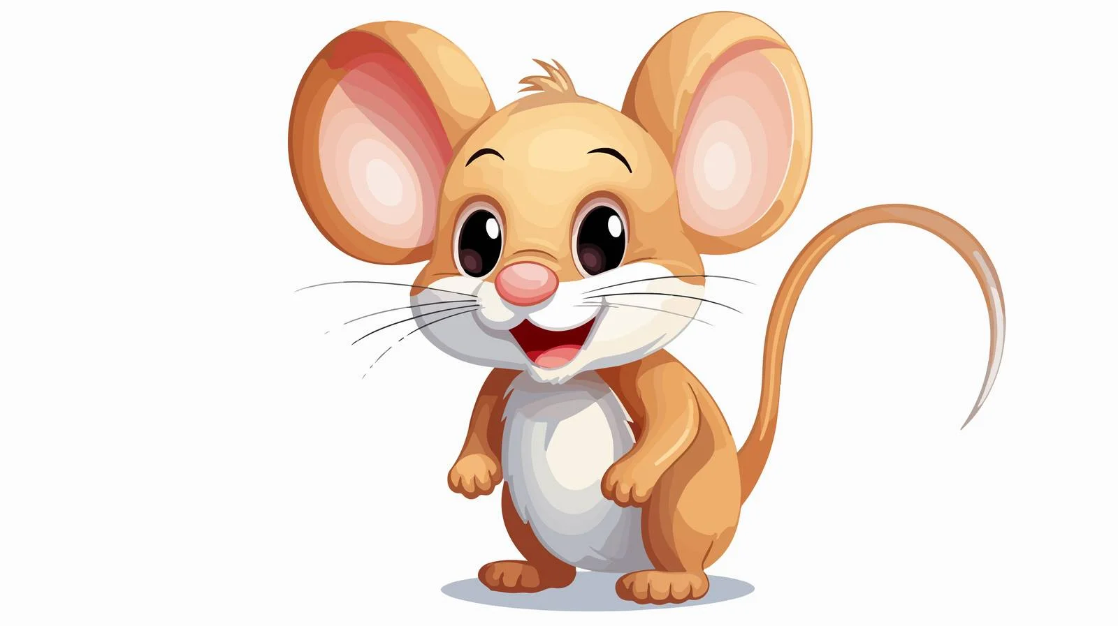 Cute Cartoon Mouse Illustration — free download from Dotvec