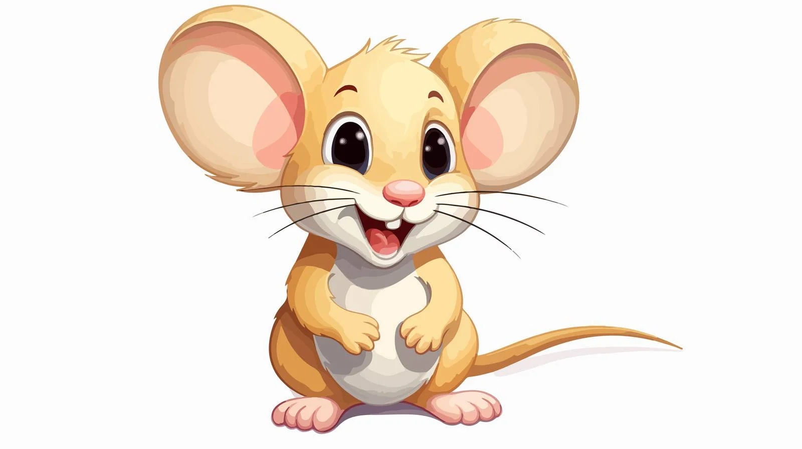 Cute Cartoon Mouse Illustration — free download from Dotvec