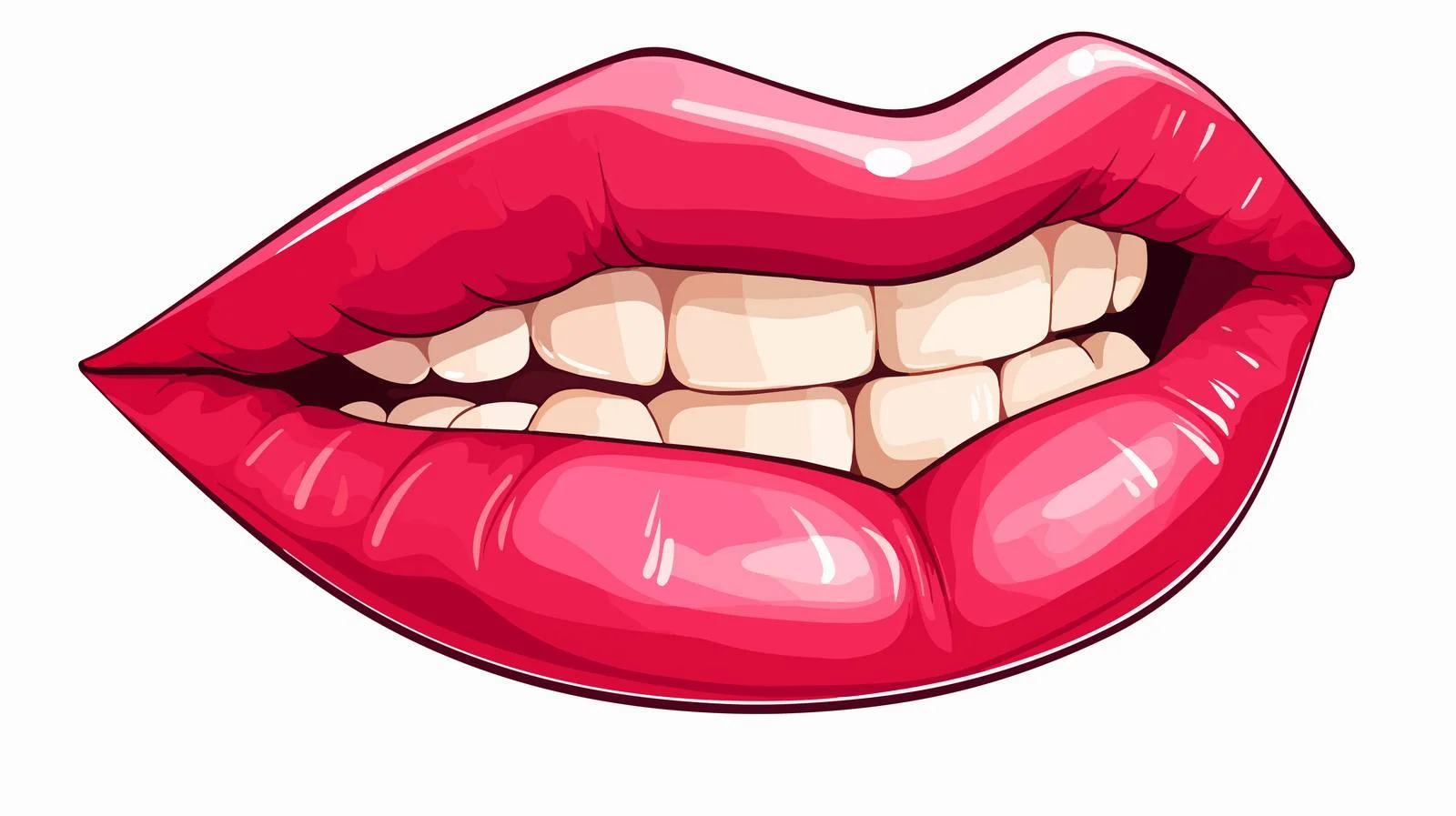 Cartoon Mouth Illustration — free download from Dotvec