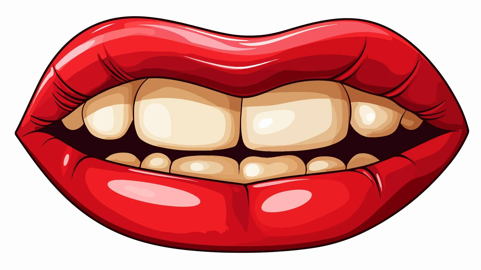 Cartoon Mouth Illustration — free download from Dotvec
