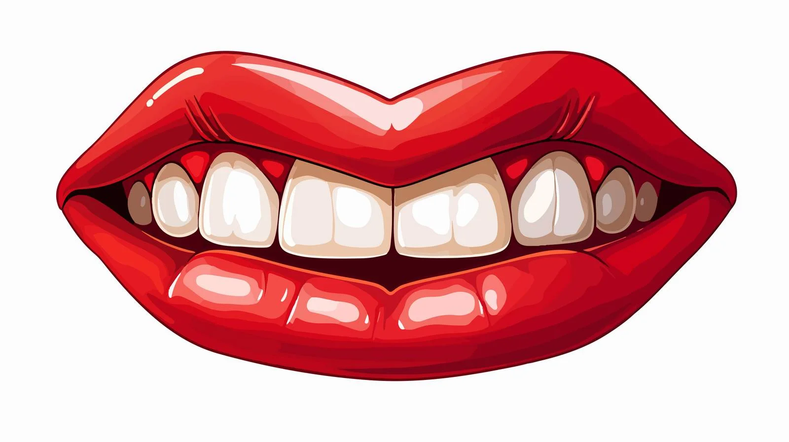 Cartoon Mouth Illustration Usage — free download from Dotvec