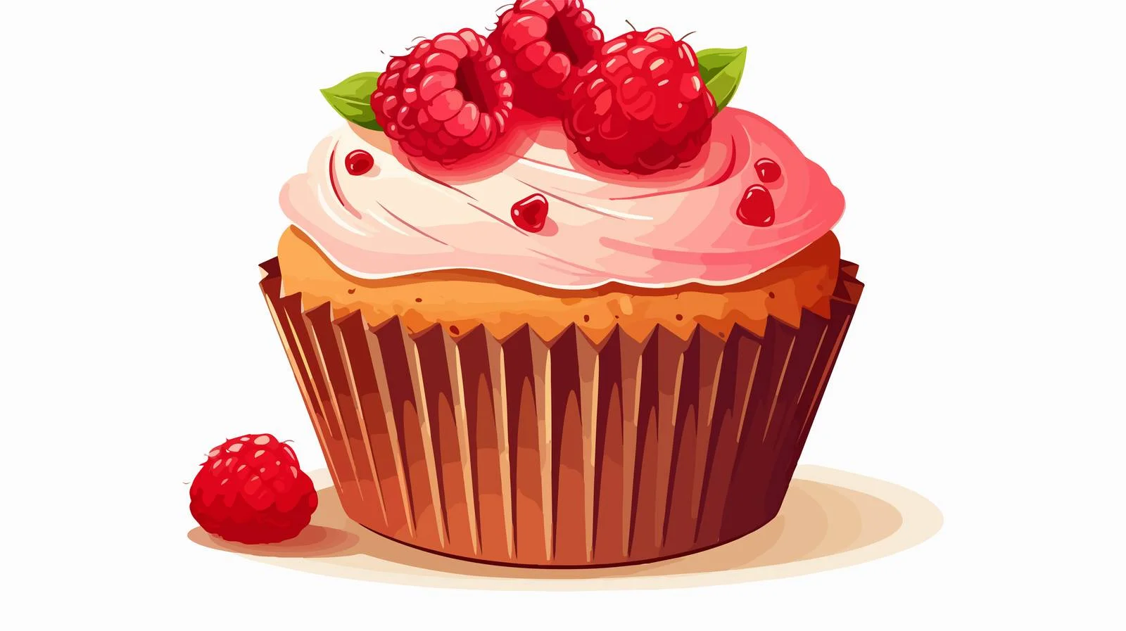 Colorful Cartoon Muffin Illustration — free download from Dotvec