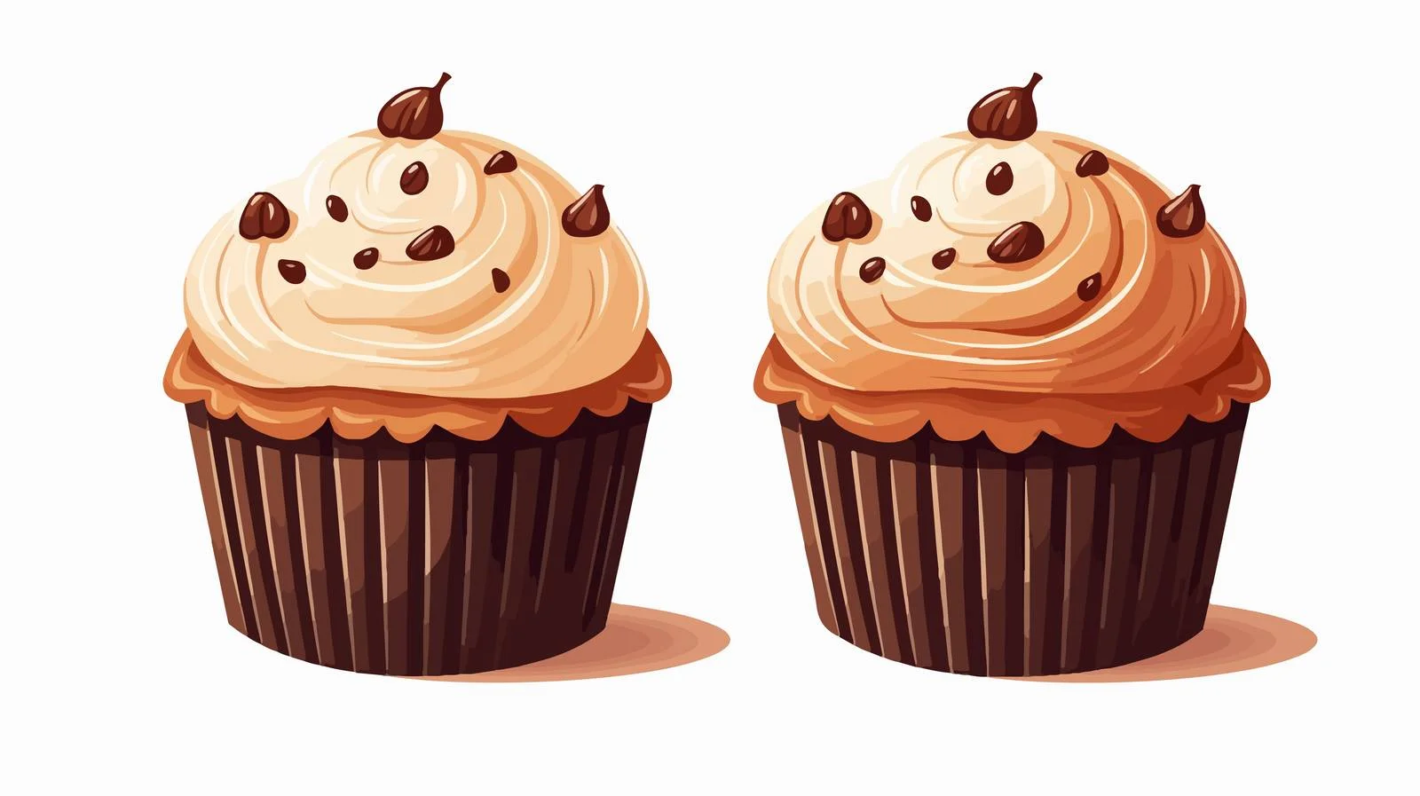 Cartoon Muffin Vector Stock Illustration — free download from Dotvec