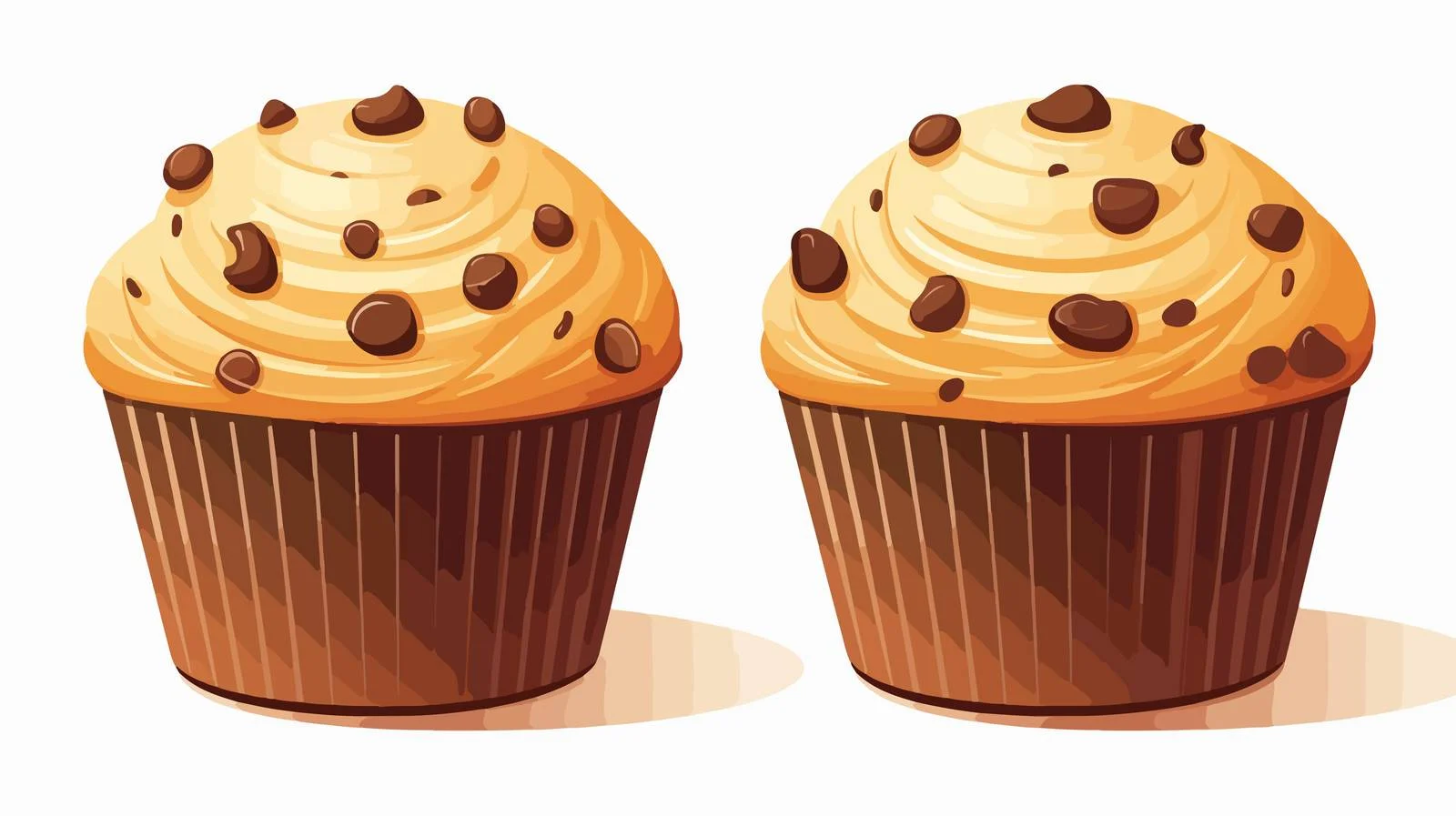 Cartoon Muffin Illustration — free download from Dotvec
