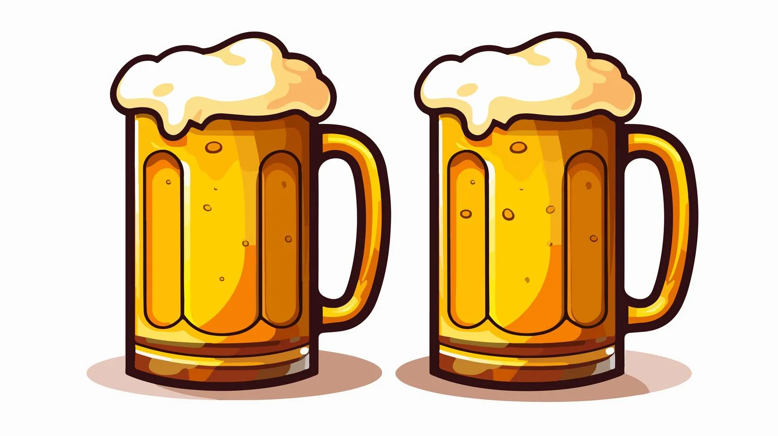 Cartoon Beer Mug Illustration — free download from Dotvec