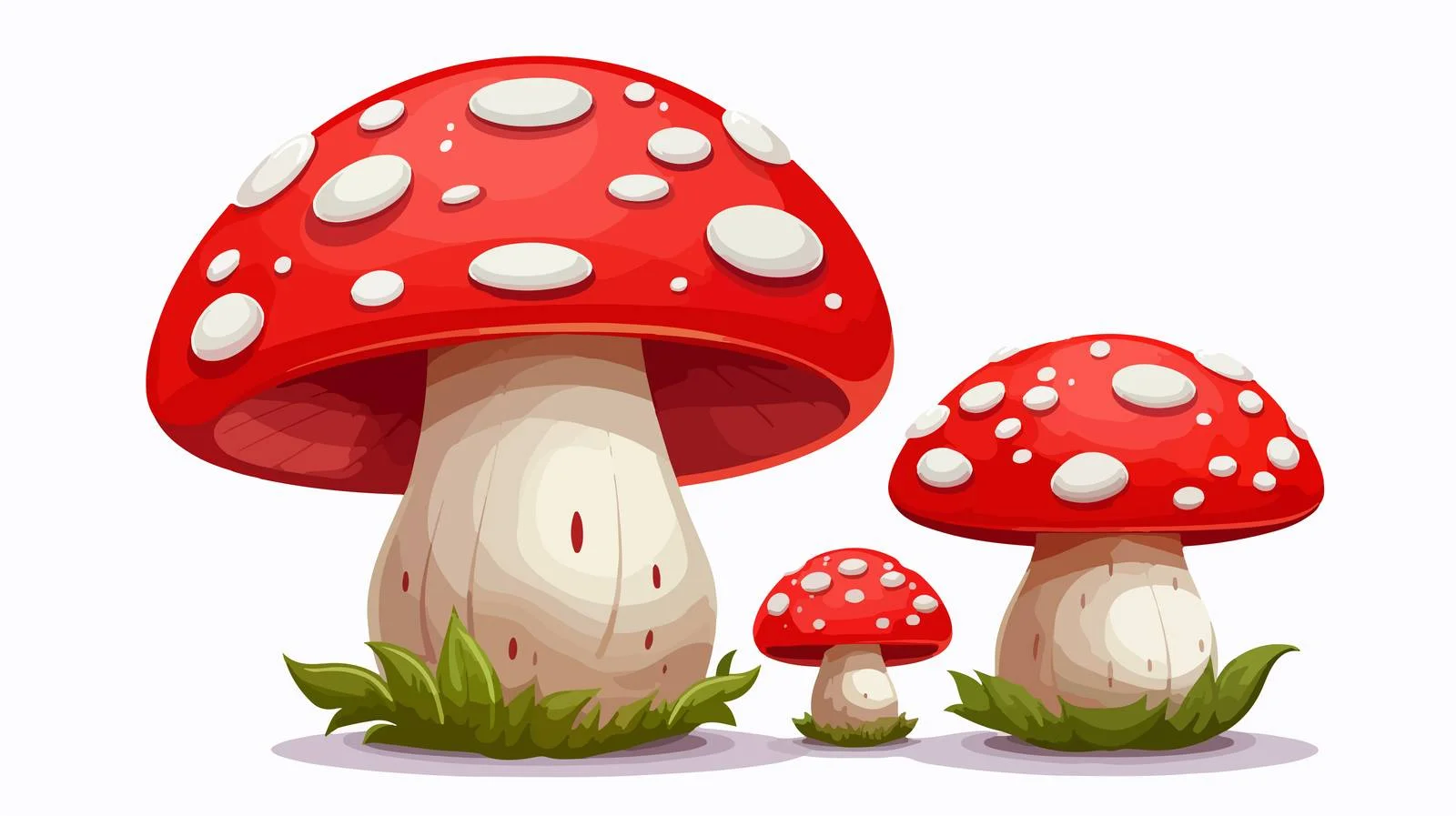 Cheerful Mushroom Cartoon Character — free download from Dotvec