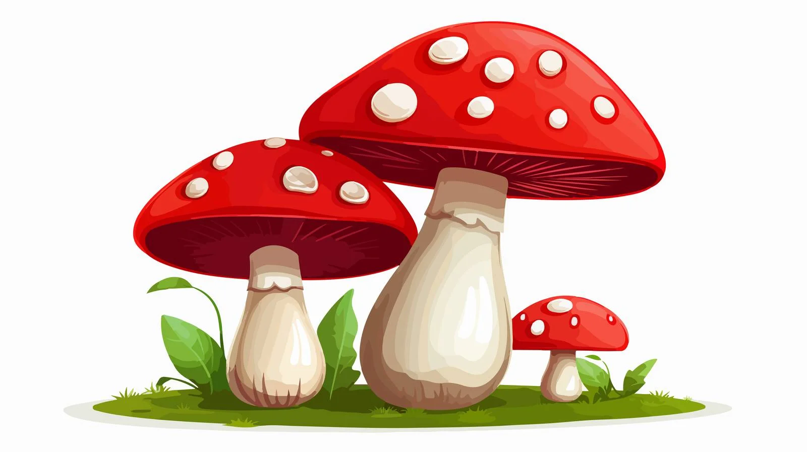 Cartoon Mushroom Character Illustration — free download from Dotvec