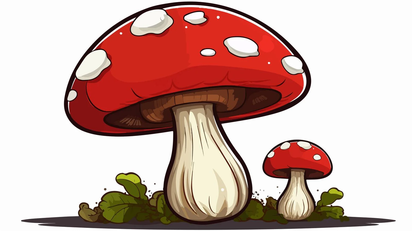 Talking Mushroom Cartoon Illustration — free download from Dotvec