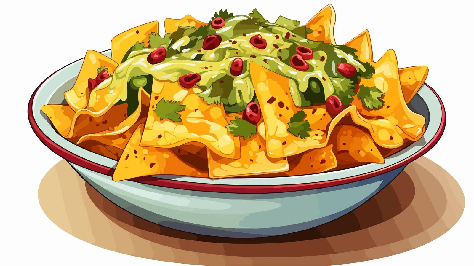 Cartoon Nachos Illustration — free download from Dotvec