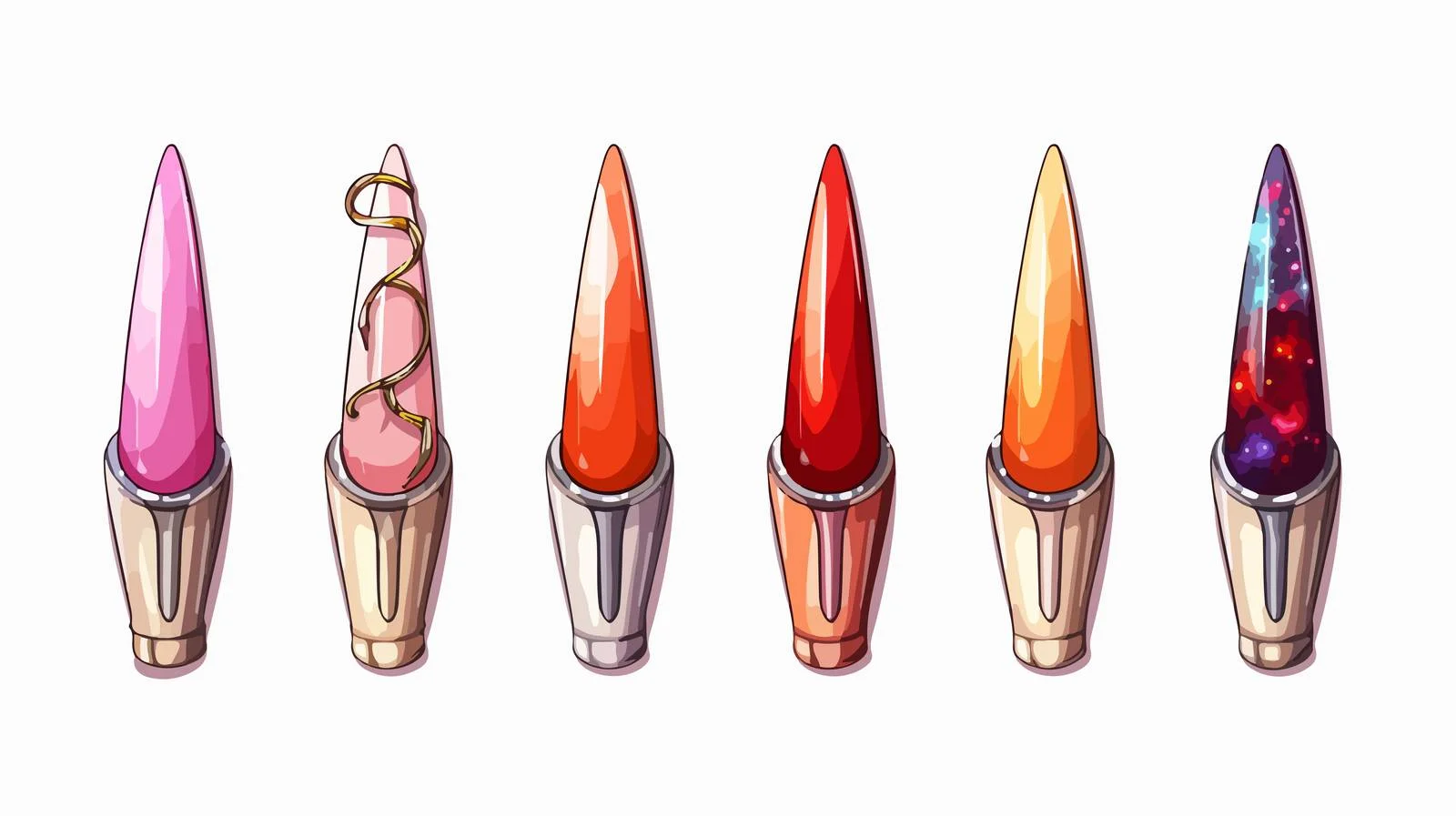 Cartoon Nail Vector Illustration — free download from Dotvec