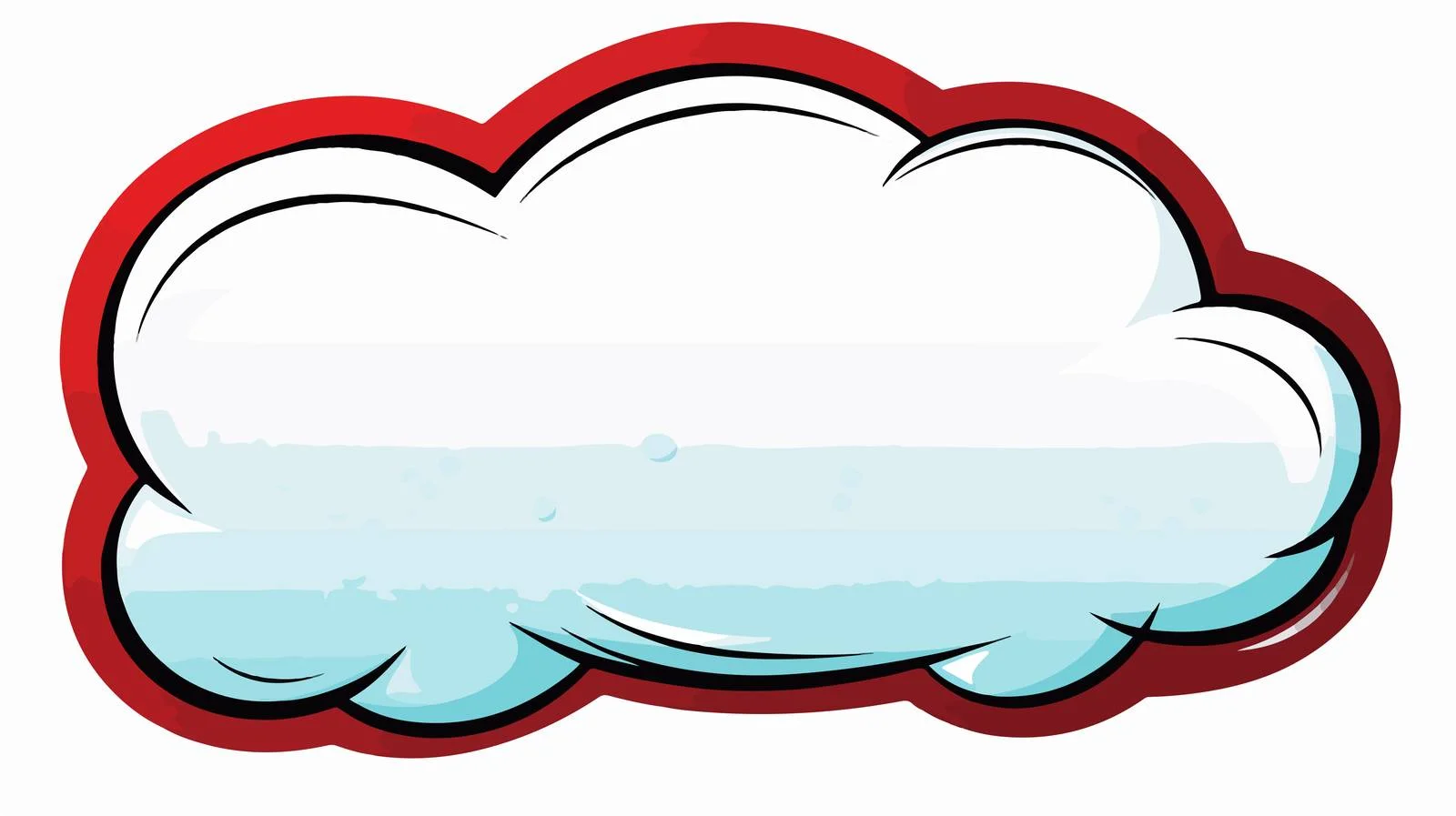 Informative Cartoon Speech Bubble Vector Illustration — free download from Dotvec