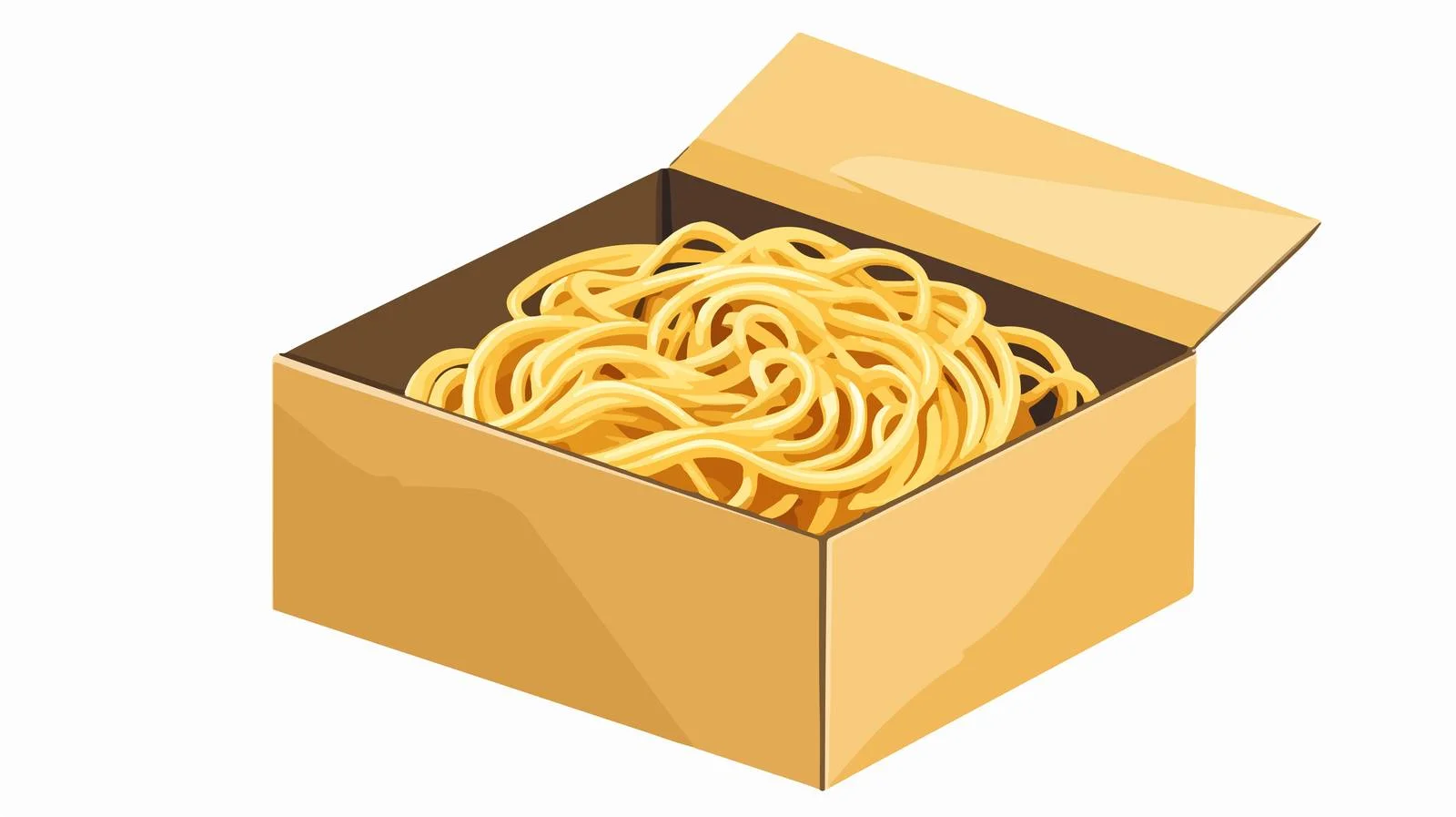 Cartoon Noodles Box Vector Illustration — free download from Dotvec