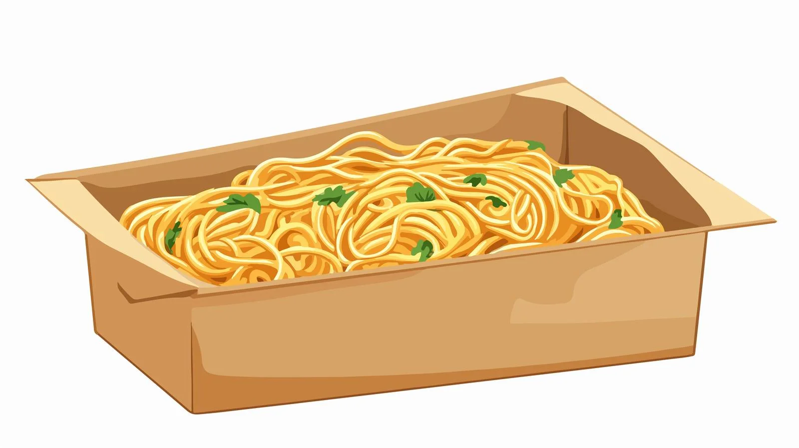 Cartoon Noodles Box Vector Illustration — free download from Dotvec