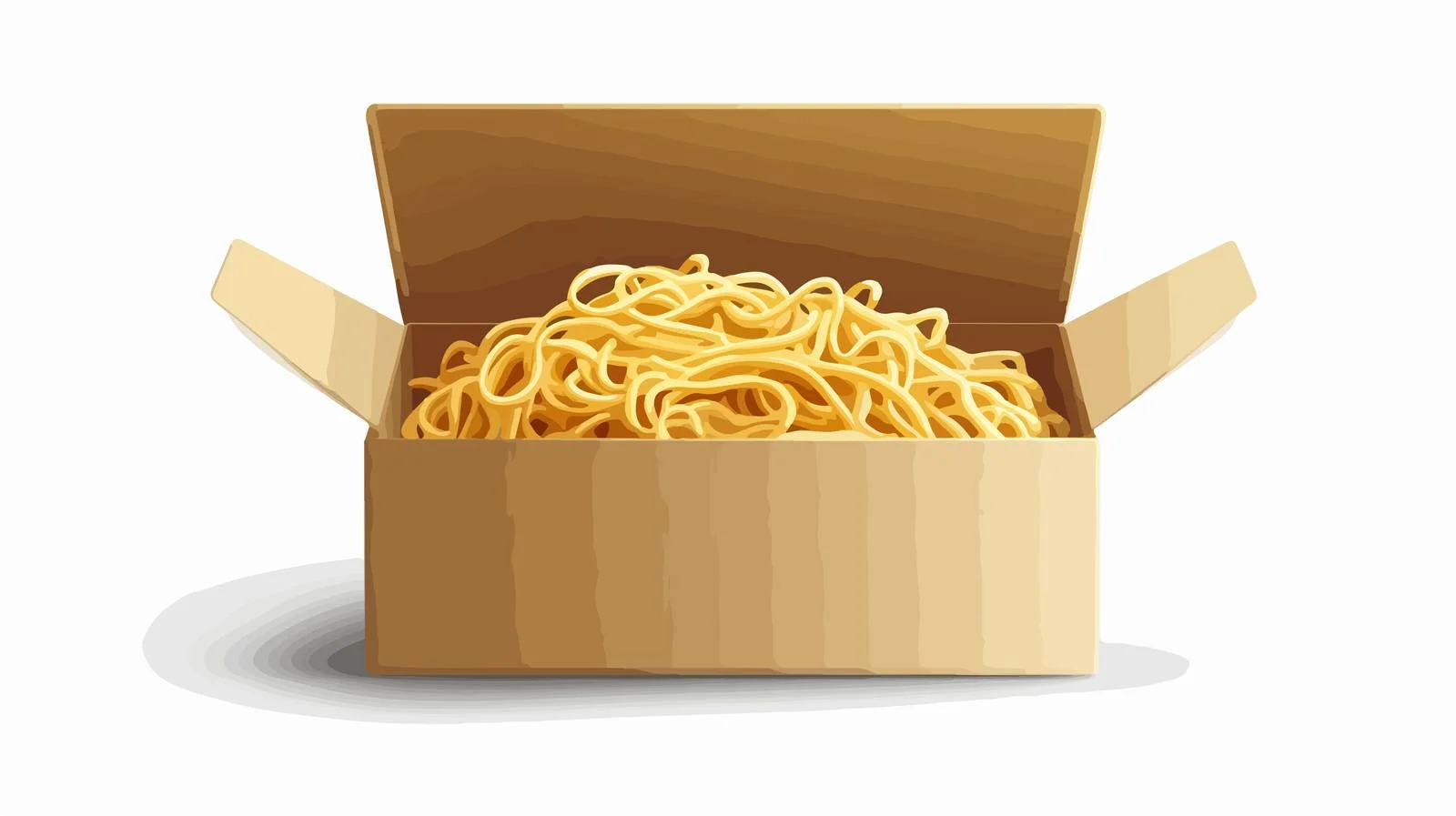 Cartoon Noodles Box Vector Illustration — free download from Dotvec