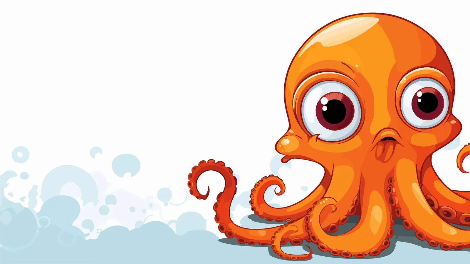 Whimsical Octopus with Thought Bubble Illustration — free download from Dotvec