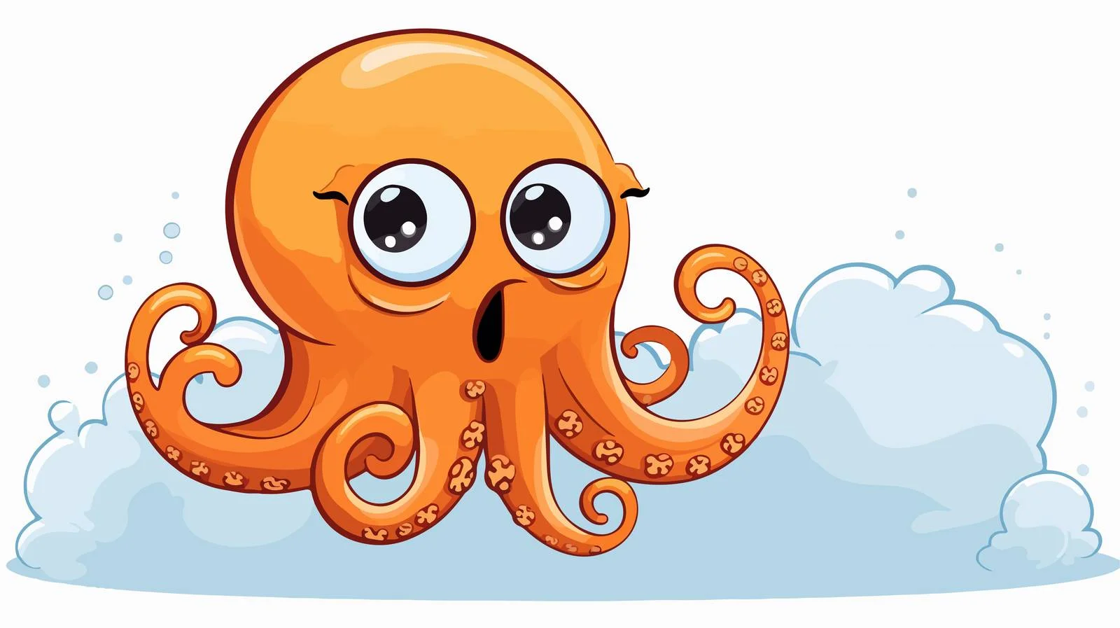 Comic Octopus Thought Bubble — free download from Dotvec