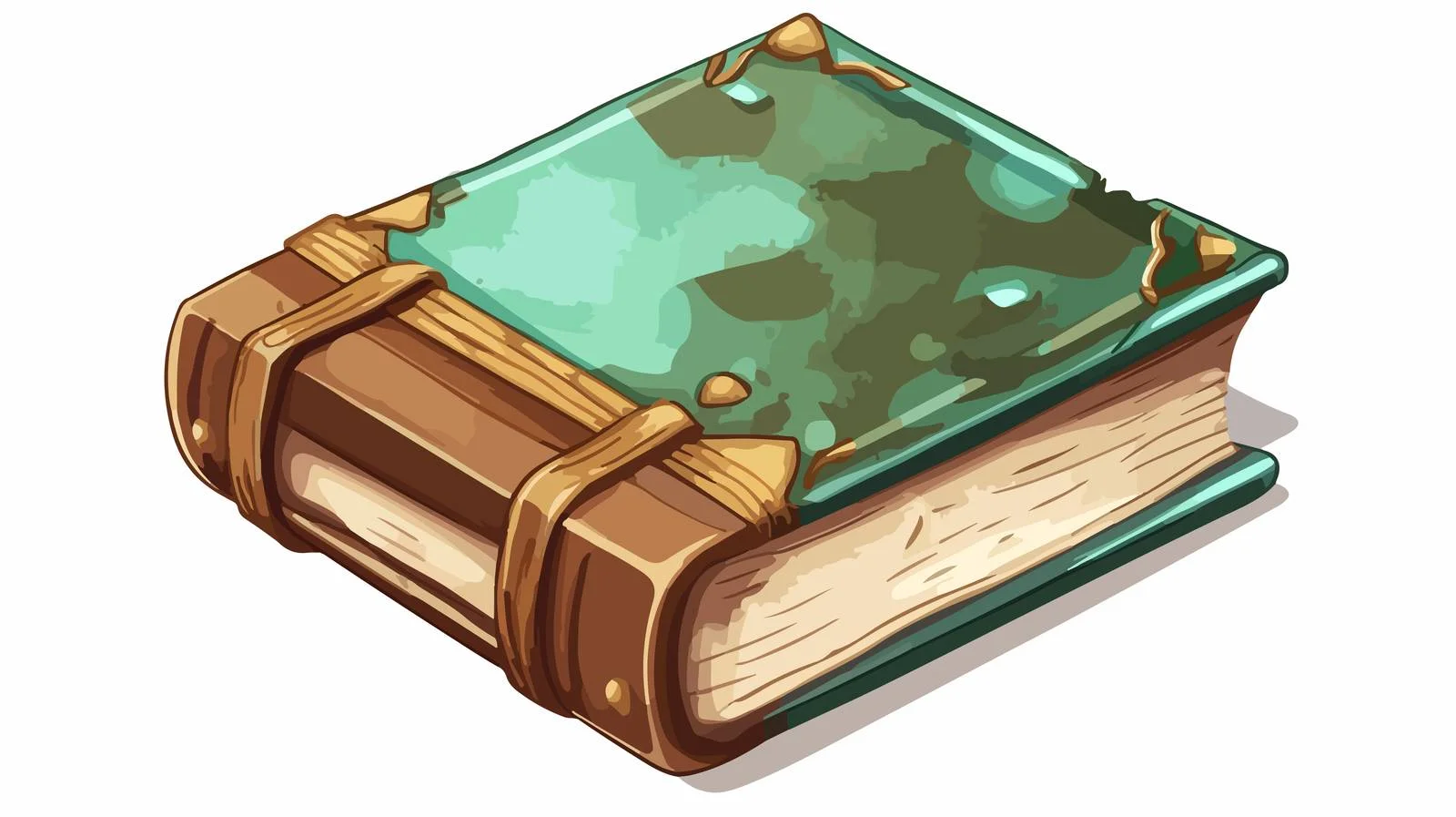 Cartoon Old Book Vector Illustration — free download from Dotvec