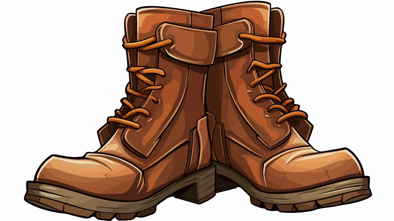 Cartoon Old Boots Illustration — free download from Dotvec