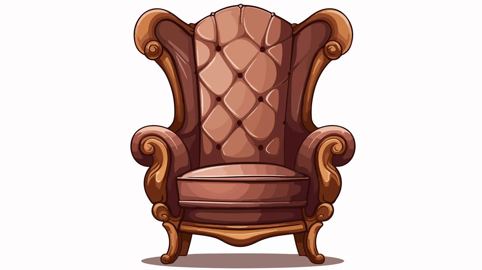 Vintage Cartoon Chair Illustration — free download from Dotvec
