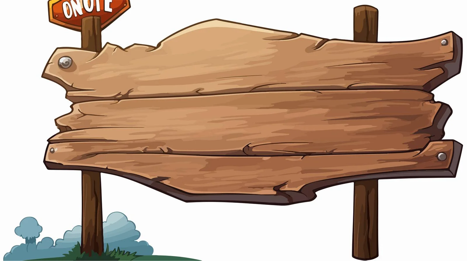 Vintage Direction Sign with Speech Bubble — free download from Dotvec